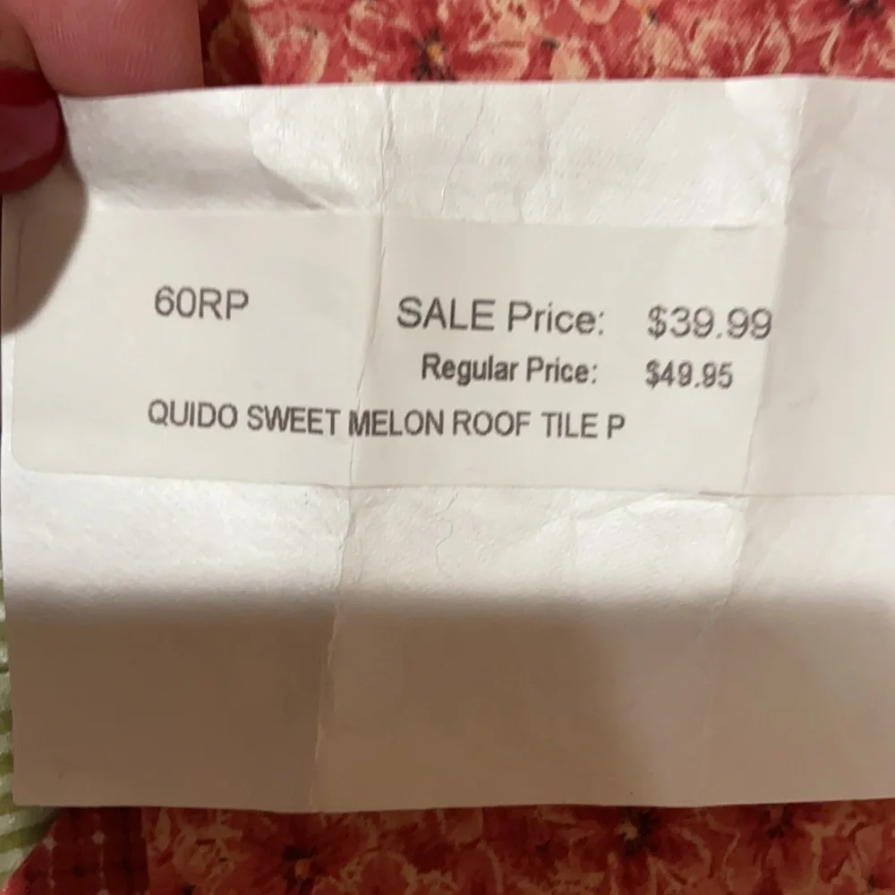 Handmade Quilt PILLOW roof tile pinpoint quilt  16 x 16”